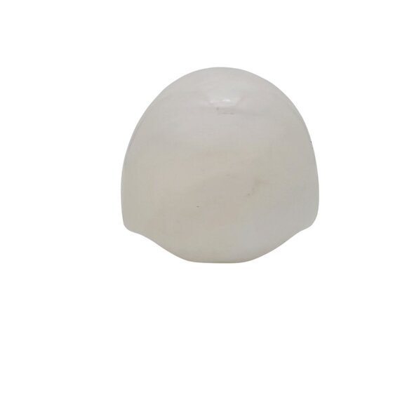 Carved White Alabaster Abstract Bird Sculpture - Picture 5 of 6